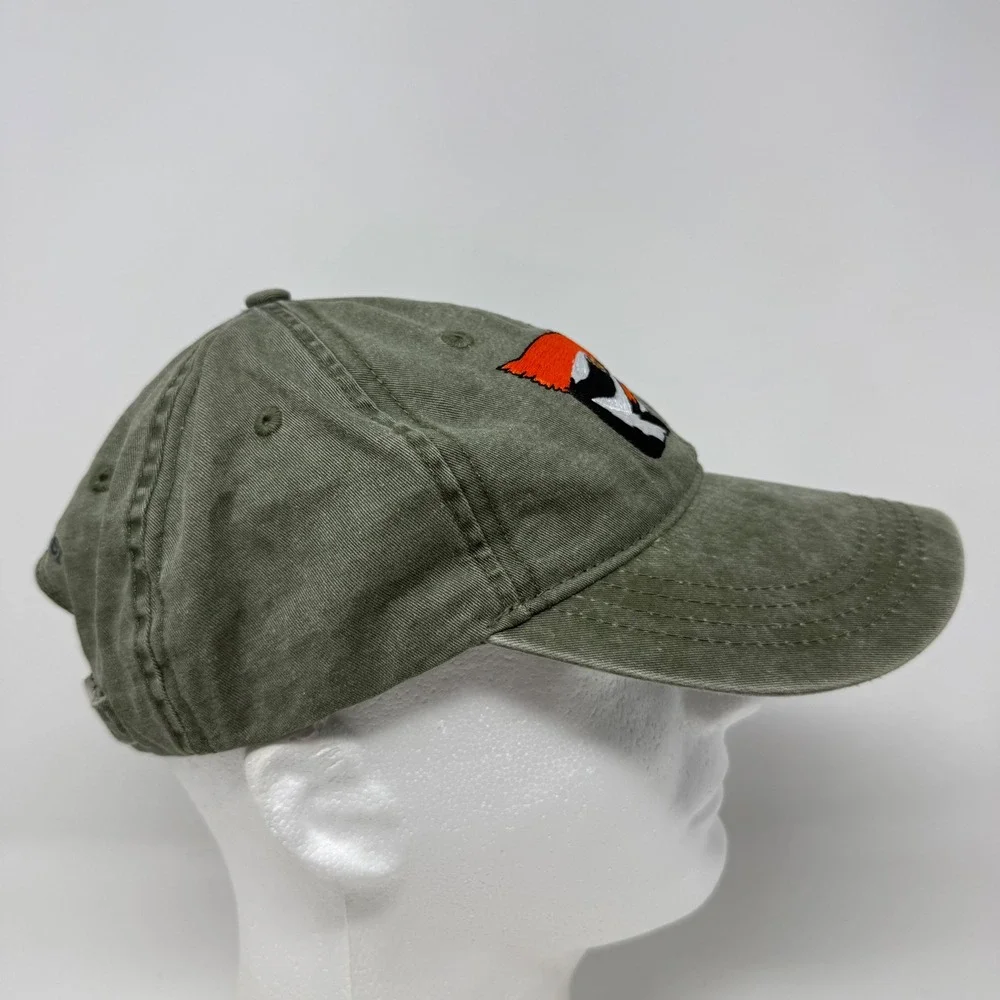 ECO Fort Vancouver Woodpecker Embroidered Olive Green Cotton Dad Hat Cap OSFA